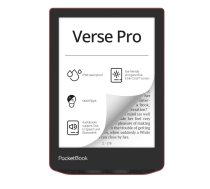 E-Reader, POCKETBOOK, Verse Pro, 6, 1072x1448, 1xUSB-C, Wireless LAN, Bluetooth, Red, PB634-3-WW