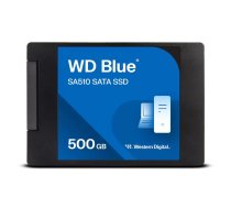 SSD, WESTERN DIGITAL, Blue SA510, 500GB, SATA 3.0, Write speed 510 MBytes/sec, Read speed 560 MBytes/sec, 2,5, TBW 200 TB, MTBF 1750000 hours, WDS500G3B0A