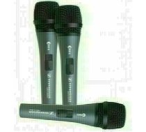SENNHEISER 3-PACK E835-S, MICROPHONE SET WITH 3X E 835 S, VOCAL MICROPHONE, DYNAMIC, CARDIOID, I/O SWITCH, INCLUDING MICROPHONE BRACKET AND CASES