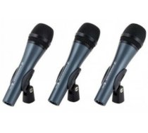 SENNHEISER 3PACK E835, MICROPHONE SET WITH 3X E 835, VOCAL MICROPHONE, DYNAMIC, CARDIOID, INCLUDING MICROPHONE BRACKET AND CASES