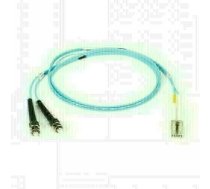 BLACKBOX OM3 PATCH CABLE 50µM (LZ0H) - AQUA, LC-SC DUPLEX, 1M