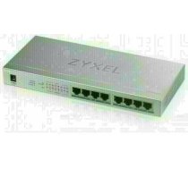 ZYXEL GS1008-HP, 8 PORT GIGABIT POE+ UNMANAGED DESKTOP SWITCH, 8 X POE, 60 WATT (5Y WARRANTY)