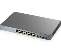 ZYXEL GS1350-26HP, 26 PORT MANAGED CCTV POE SWITCH, LONG RANGE, 375W (1 YEAR NCC PRO PACK LICENSE BUNDLED) (5Y WARRANTY)