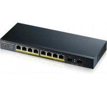 ZYXEL GS1900-10HP V2, 8-PORT GBE L2 POE SMART SWITCH + 2 SFP SLOTS, 802.3AT, DESKTOP, FANLESS, 70 WATT (5Y WARRANTY)
