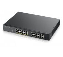 ZYXEL GS1900-24EP, 24-PORT GBE L2, 12 PORT POE SMART SWITCH, RACKMOUNT, 130 WATT (5Y WARRANTY)