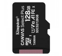 KINGSTON 128GB MICROSDHC CANVAS SELECT PLUS 100R SINGLE PACK W/O ADAPTER