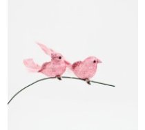 Dekoratīvais putniņš 2gab, "pink"