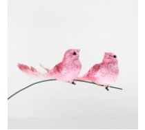 Dekoratīvais putniņš 2gab, "pink"