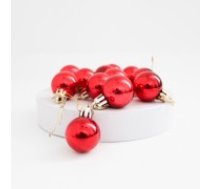 Dekors Ziemassvētku rotājumi bumbas, d-2.5cm.,12gab, "red"