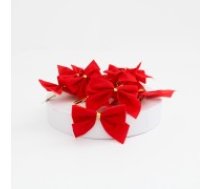 Dekors Ziemasvētku rotajumi bantītes 12gab., 5*5cm.,"red"