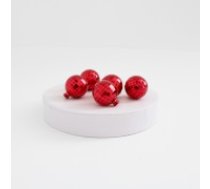 Dekoratīvās bumbiņas, d-3cm, 5 gab.,"red''