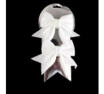 Dekors Ziemasvētku rotājumi bantītes 2gab.12cm.,''white"