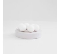 Dekoratīvās bumbiņas, d-3.5cm, 6 gab.,"white''