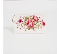 Apsveikuma kartīte ar ziedu rakstu, 6,5 × 9 cm, 1 gab.