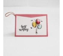 Apsveikuma kartīte “Best Wishes”, 6,5 × 9 cm, 1 gab.