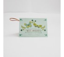 Apsveikuma kartīte “Best Wishes”, 6,5 × 9 cm, 1 gab.