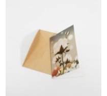 Apsveikuma kartīte ar krafta aploksni 13×9 cm, 1 gab.