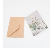 Apsveikuma kartīte ar krafta aploksni 13×9 cm, 1 gab.