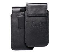 ROYAL - Leather universal flap pocket / black - Size 2XL+wide - SAMSUNG A12 / NOTE 9 / XIAOMI REDMI NOTE 10 PRO ()