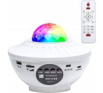 Projector STARS LED / Disco with bluetooth speaker + remote control + USB BTM0504-B / HD-SPL white ()