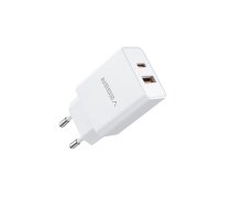 VEGER travel charger USB A + Type C PD QC3.0 3A 30W VLS302U white ()