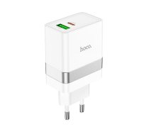 HOCO travel charger USB A + Typ C PD QC3.0 3A 30W N21 white ()