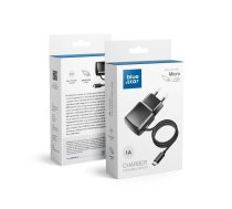 BLUE STAR travel charger 1A 5W with cable Micro USB TFK-TC-1100B black ()