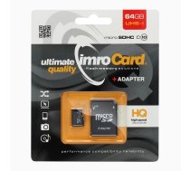 IMRO memory card microSD 64GB 100MB/s class 10 UHS I with adapter SD ()