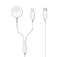 WiWU - 2in1 Wireless Charger Mi-10 for Apple Watch + Lightnig Cable ()