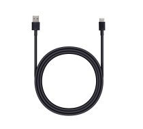 USB A to Type-C 3.0 2A HD2 cable, 1 m, black ()