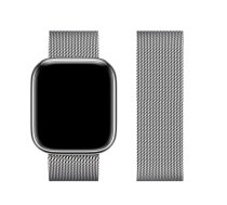 FORCELL F-DESIGN FA03 magnetic stainless steel strap for APPLE Watch 42 / 44 / 45 / 49 mm silver ()