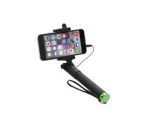 Selfie stick with remote control in handle (cable Jack 3,5 mm) green ()