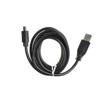 USB A to Type-C 3.0 2A HD2 cable, 2 m, black ()