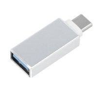 OTG USB A 3.0 (female) to Type C (male) adapter, white ()