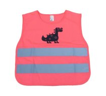 Rescue vest for kids pink DINOSAUR AMIO-03989