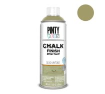 Ūdens bāzes krīta krāsa aerosolā Olive Vintage PintyPlus CHALK 400ml