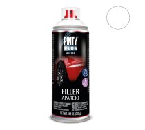 Balta pildošā šķidrā špaktele aerosolā TECH PintyPlus 400ml