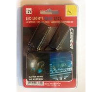 Dekoratīvas zilas LED gaismas 2gb 6LED 12V