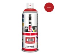 Akrila krāsa aerosolā sarkana matēta RAL 3020 Evolution PintyPlus 400ml