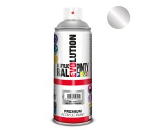 Akrila krāsa aerosolā pelēks alumīnijs RAL 9007 Evolution PintyPlus 400ml