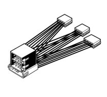 Automašīnas radio ISO pāreja ar vadiem 15 cm.