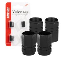 Alimīnija auto ventiļu vāciņi micītes black 4 pcs