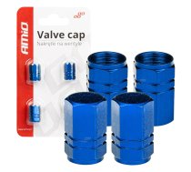 Alimīnija auto ventiļu vāciņi micītes blue 4 pcs