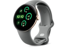 Google Pixel Watch 3 Viedpulkstenis, 41mm, AMOLED Ekrāns, 24h Baterija, EKG, GPS, Wear OS, WiFi, Lazdu Riekstu