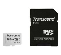 Transcend microSDXC 300S-A 128GB Class 10 UHS-I U3 V30 A1