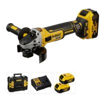 DeWalt DCG405P3-QW akumulatoru leņķa slīpmašīna ar 3x 5Ah akumulatoriem melna