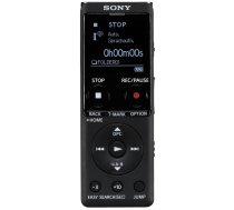 Sony ICD-UX570B Diktofons, 4GB atmiņa + microSD atbalsts, MP3/LPCM, melns