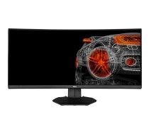 Dell S3422DWG Spēļu monitors, 34 collas, WQHD 3440x1440 izšķirtspēja, 144Hz, VA panelis, izliekts ekrāns, melns