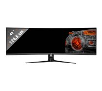 Asus XG49VQ ROG Gaming Spēļu monitors, 49 collas, DWFHD 3840x1080 izšķirtspēja, 144Hz, VA panelis, izliekts ekrāns, melns