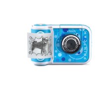 VTech Kidizoom Print Cam Bērnu Digitālā Kamera ar Printeri, 5MP, 2.4" Ekrāns, HD Video, Zila